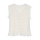 NEELLY Nali Shopping Mall's new summer style of high-elastic bubble knitted lace vest women's comfort top