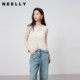 NEELLY Nali Shopping Mall's new summer style of high-elastic bubble knitted lace vest women's comfort top