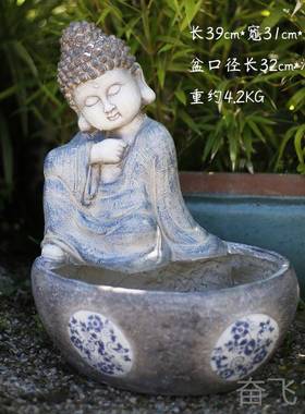 正品禅意院像摆中式创意庭装饰花件园户外露佛天造景艺术阳台玄关