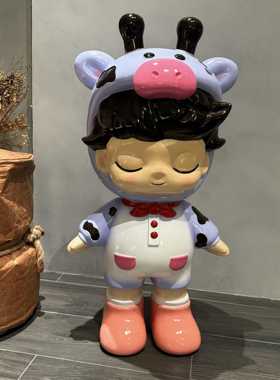 正品网红客厅落新地摆件旁家电视柜沙发卡通存钱罐装居饰品乔迁居