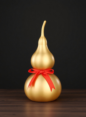 精工纯铜葫芦摆件开口聚餐摆件招财桌面摆件家居装饰办公室摆件