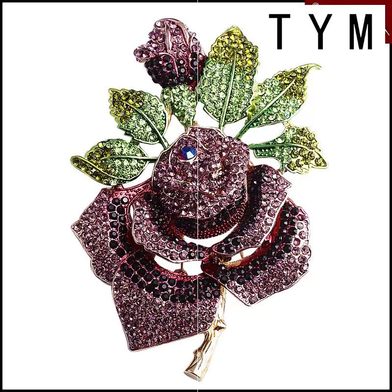 新款欧美复古夸张大号女名媛大别针 紫尚轩胸针