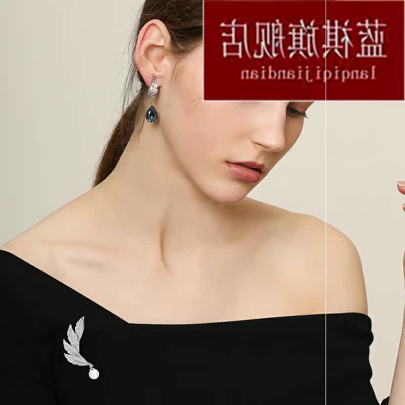 新款欧美珍珠天使之翼外套翅膀毛衣 紫尚轩胸针