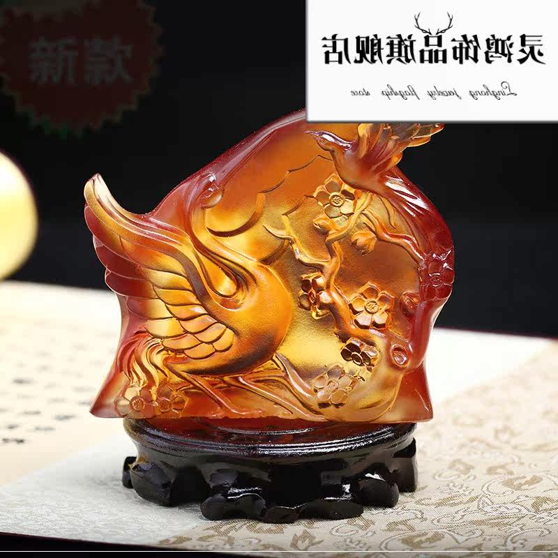 新款慈元阁2019猪年生肖属狗琉璃 紫尚轩摆件