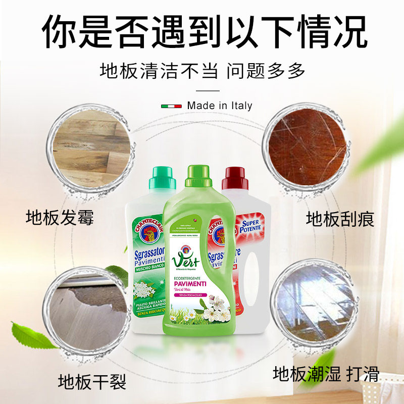 大公鸡管家 地板清洁剂去污家用实木家具复合地板清洁剂750ml
