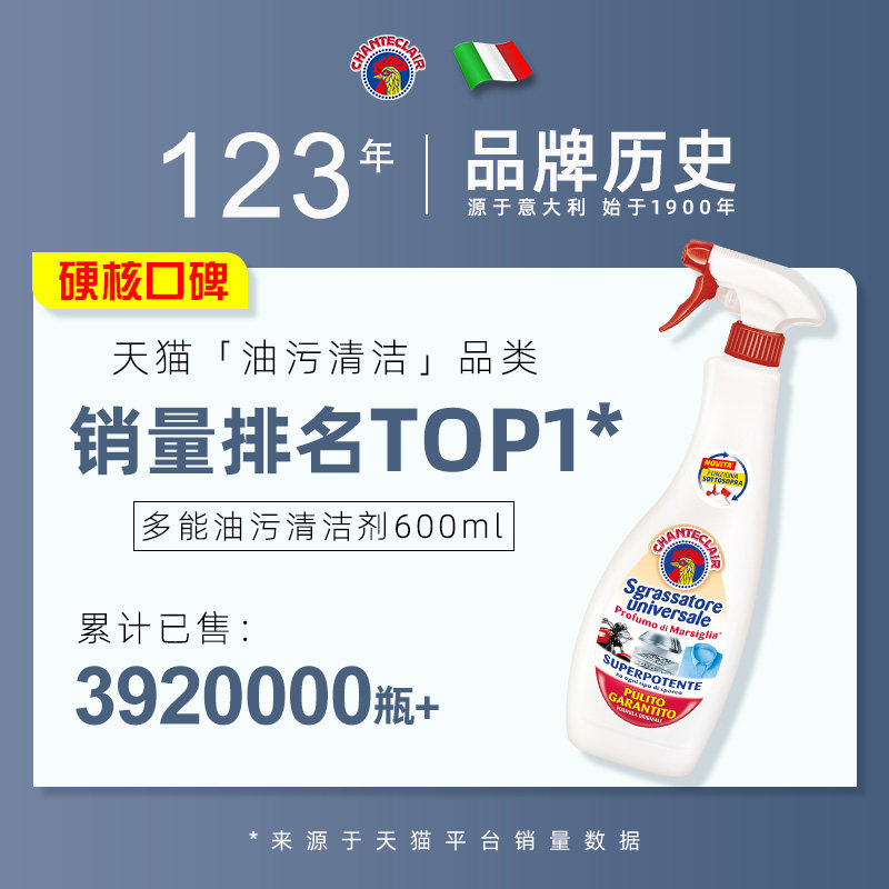 进口大公鸡管家重油污净油污清洗剂 chanteclair洗护油污清洁剂
