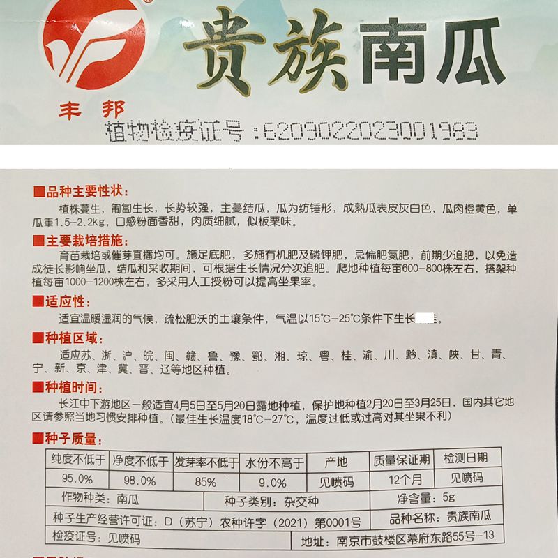 贵族南瓜种子丑瓜长棒很甜蜜甘面杂交种籽春季夏季良种5克约10粒-图1