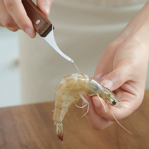 Японские ножницы для очистки из нержавеющей стали с мультифункцией кишечника из креветки, рыбацкий живот, ножницы для креветок, артефакт креветок для очистки кухни, артефакт