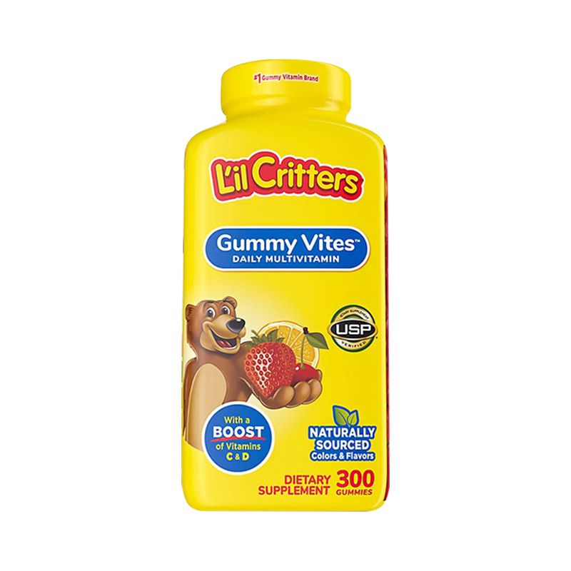 保税仓发L'il Critters Children's multivitamin fondant维生素 - 图0