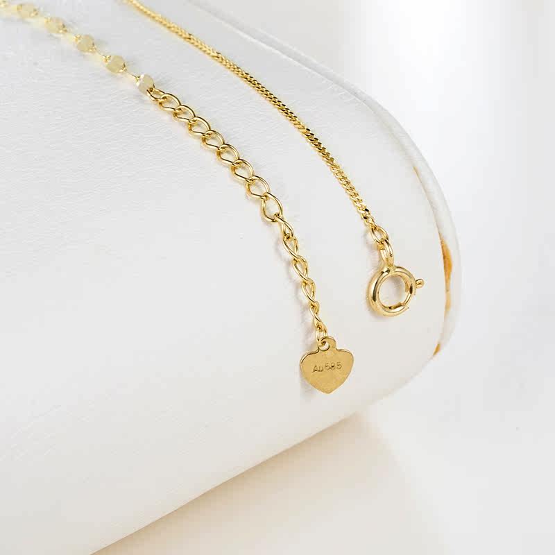 rifon女夏简约纯14k金拼接手链 rifon丽丰手链