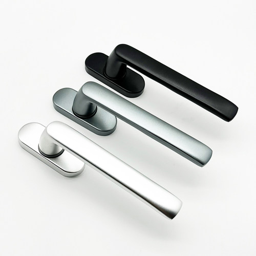 断桥铝合金窗户把手窗纱一体执手平开纱窗拉手歪柄外开推窗锁配件 - 图3