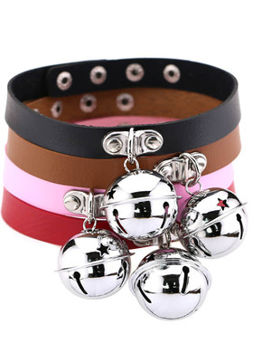 choker夜店酒吧软妹风皮质锁骨链