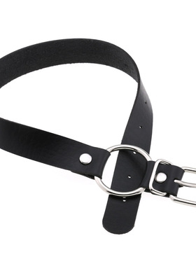 圆环项圈choker项链黑色锁骨链女