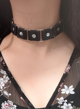 情侣拼接款项圈手链哥特酒吧夜店