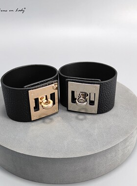 朋克皮质手镯设计感百搭时装手链