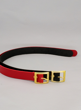 pu皮金属女个性独特黑色红色项圈