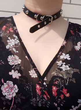 项链洛丽塔lolita柳钉腕带手环