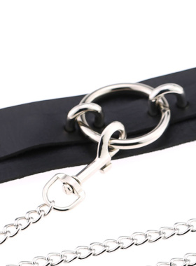 choker日常圆环皮质性感脖子饰品