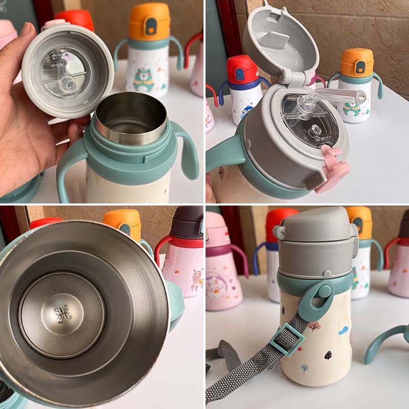 儿童保温杯带手柄316食品级两用带手柄吸管杯婴儿学饮水杯幼儿园,淘宝优惠券,粉丝福利购,淘宝优惠卷