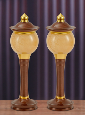 黄玉石佛前供奉供具套装