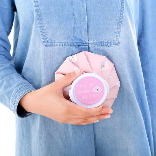 Water-filled cartoon hot and cold student waist portable physiotherapy bag