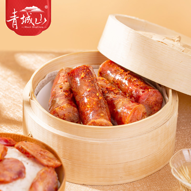 青城山麻辣香肠458g四川特产川味风干腊肠农家自制麻辣肠正宗腊味 - 图2