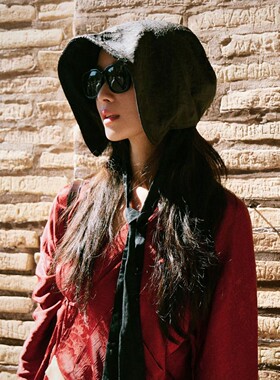 Hat Strap Fisherman'sHat Women's Sunshade Hat帽子飘带渔夫帽