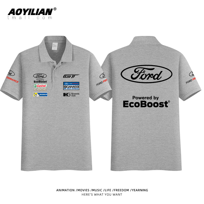 福特gt f1勒芒赛纪念款短袖赛车服 澳伊恋T恤