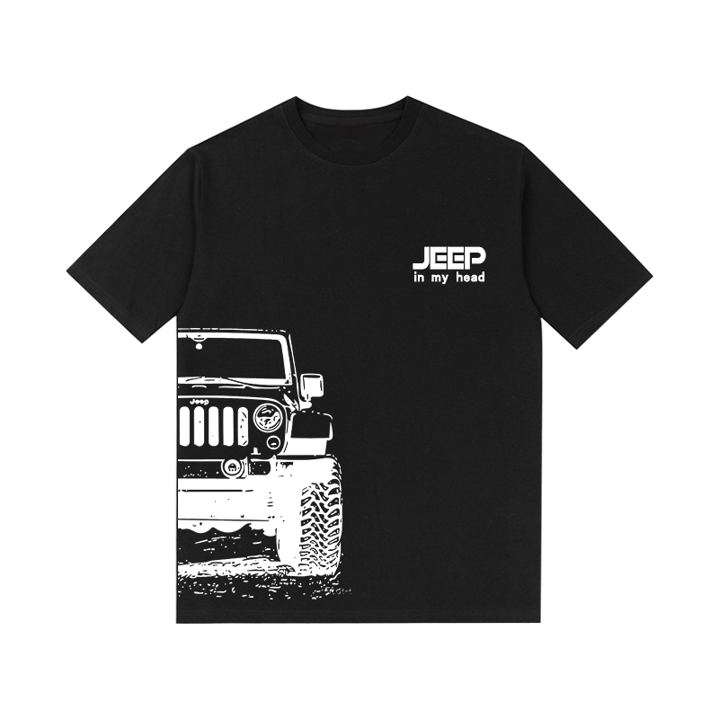 吉普车jeep牧马人印花周边纯棉t恤 澳伊恋T恤