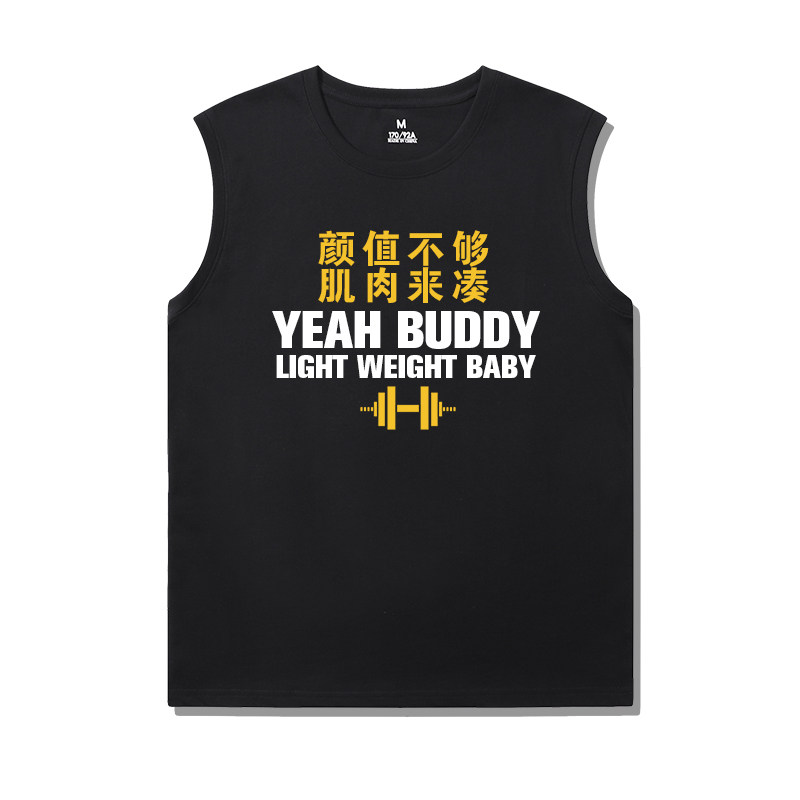 男女夏健身房无袖篮球装备训练t恤 澳伊恋T恤