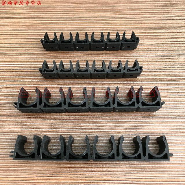 Black tracheal solid nylon fixing seat bracket clamp