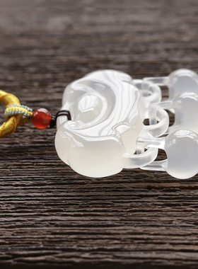 镂空帝王紫玉髓礼物会动如意锁