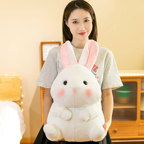 Плюшевая милая мягкая игрушка, тряпичная кукла на день Святого Валентина, белый кролик, подарок на день рождения