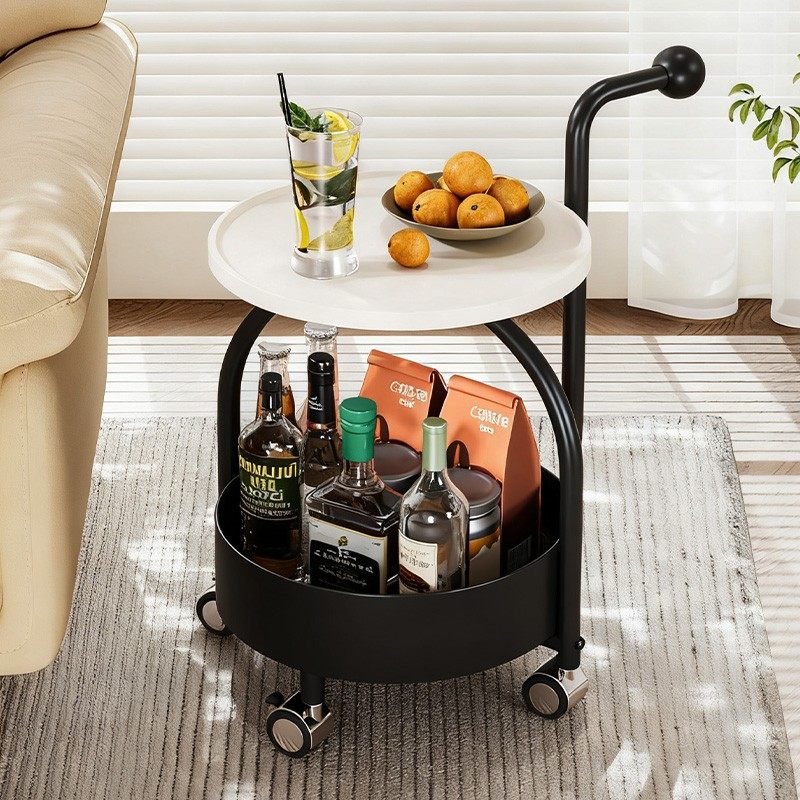 中古风客厅移动小推车餐车家用边几零食置物架茶几床头小桌子边几,淘宝优惠券,粉丝福利购,淘宝优惠卷