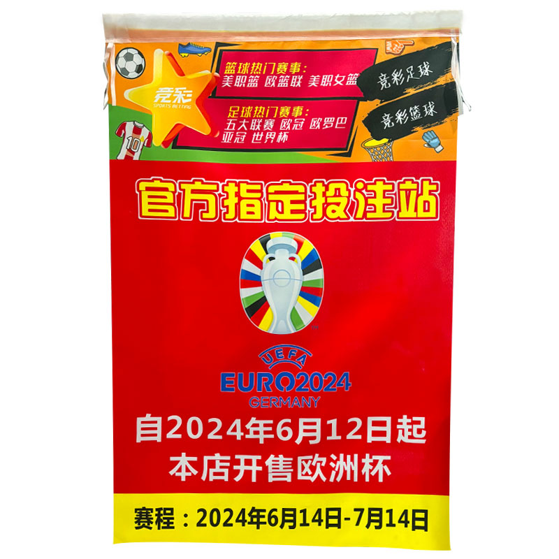 2024年德国欧洲杯主题装饰吊旗体彩开售旗帜宣传物料展示大挂旗 - 图2