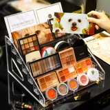 Косметический настольный туалетный столик, палетка теней, пудра, помада, коробка для косметики, коробка для хранения