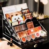 Косметический настольный туалетный столик, палетка теней, пудра, помада, коробка для косметики, коробка для хранения