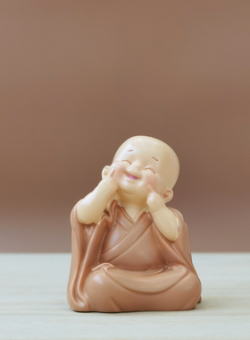 中式可爱小和尚摆件禅意沙弥