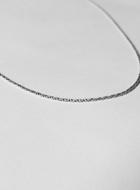 ysxl07项链纯银复古简约基础