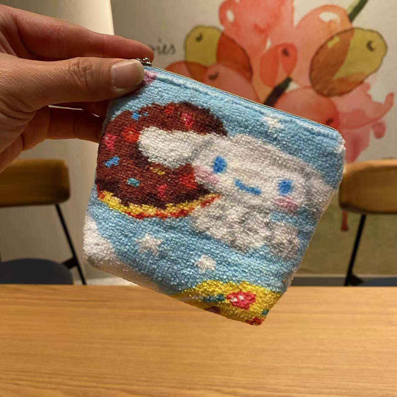 手作FL毛巾汽水小饺子包卫生棉收纳袋 随身便携冰点口红化妆包,淘宝优惠券,粉丝福利购,淘宝优惠卷