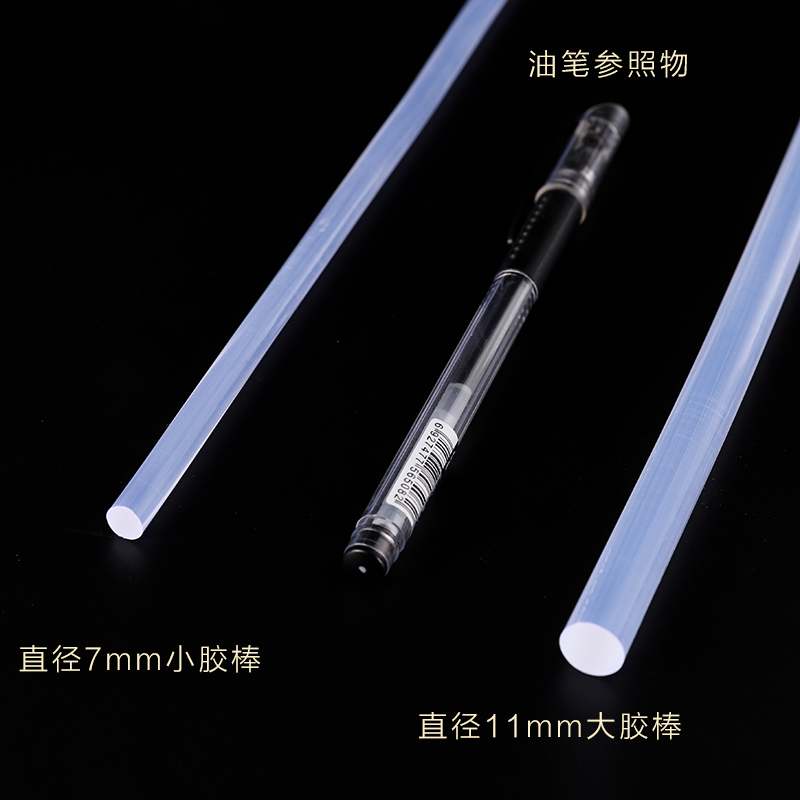 热熔胶棒7MM11MM高粘强力热熔胶透明胶条手工塑料家用电融胶枪 - 图2