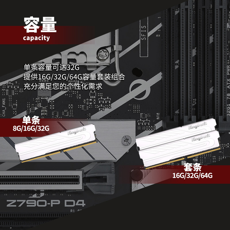 金百达银爵DDR4内存条刃灯条3200长鑫36004000套条8G16G32G海力士 - 图0