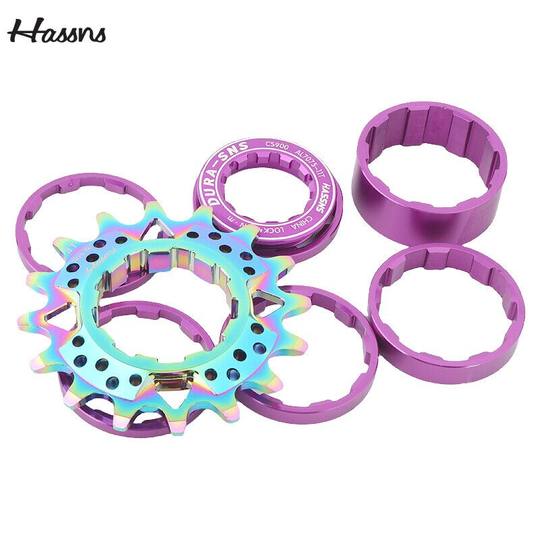 HASSNS土坡车攀爬街车改单速飞轮片9转1全CNC修补片垫片铝飞轮盖