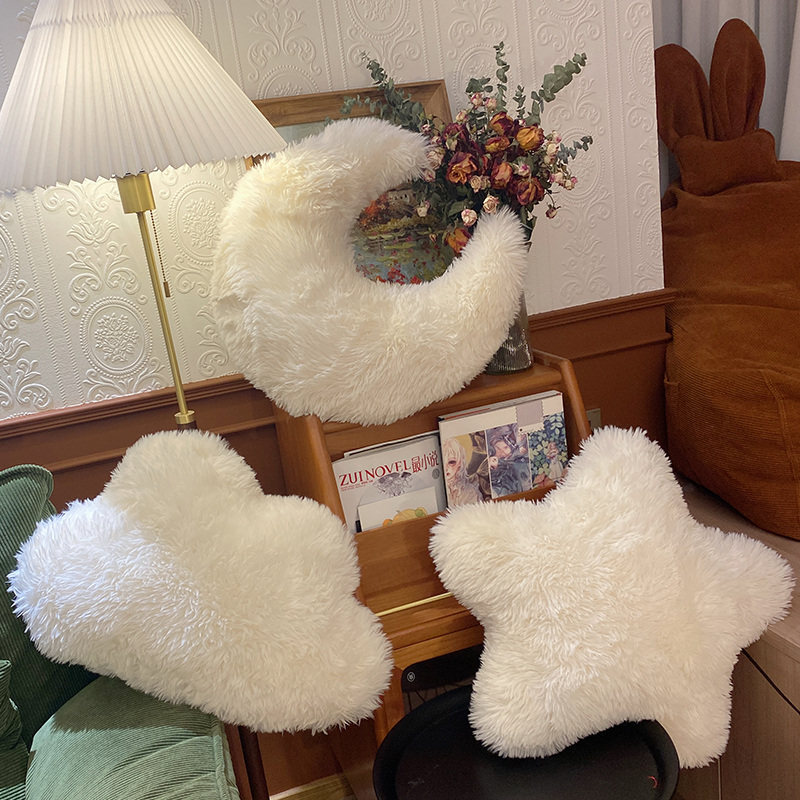 Ins wind moon clouds pillow sofa cream pillow star pillow bay window tatami cushion home decoration