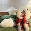 Ins wind moon clouds pillow sofa cream pillow star pillow bay window tatami cushion home decoration