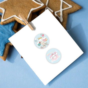 New cinnamon dog stickers cartoon toy handbook decoration roll stickers self-adhesive round label stickers