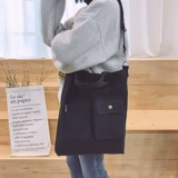 Сумка через плечо, универсальная вместительная и большая сумка на одно плечо, тканевый мешок, коллекция 2023, в корейском стиле