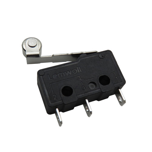 正品 Lemachayq 微动开关 按键 带滚轮 金属轮 KW-1-2 点动KW12 - 图3