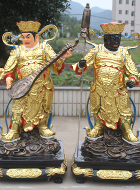 天王殿贴金彩绘菩萨寺庙佛像