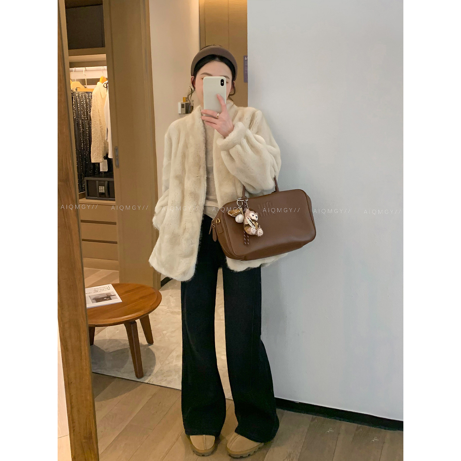 爱情魔鬼鱼 高级感仿貂绒皮草外套女2025年冬季新款宽松毛毛大衣,淘宝优惠券,粉丝福利购,淘宝优惠卷